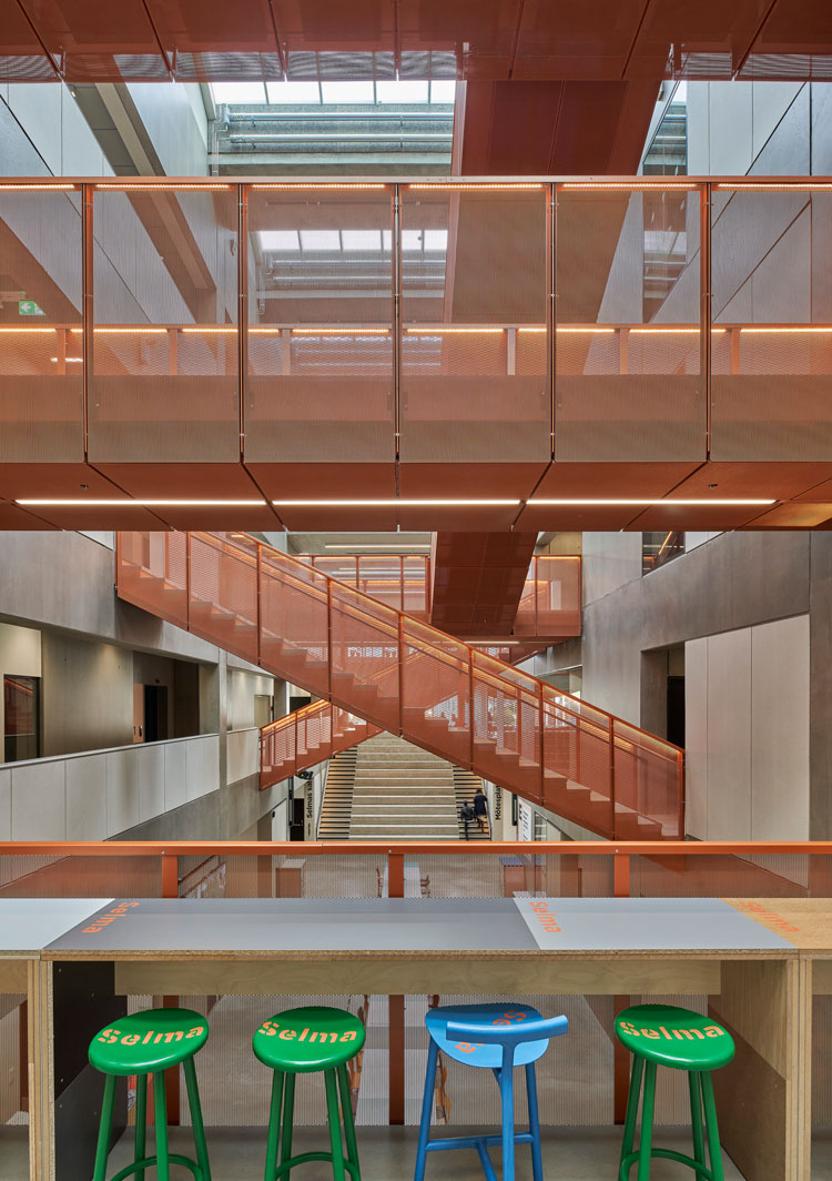 Selma Lagerlöfs Centre, Gothenburg, Sweden – a civic building for culture and a forerunner in circular architecture with 92% reused furniture.