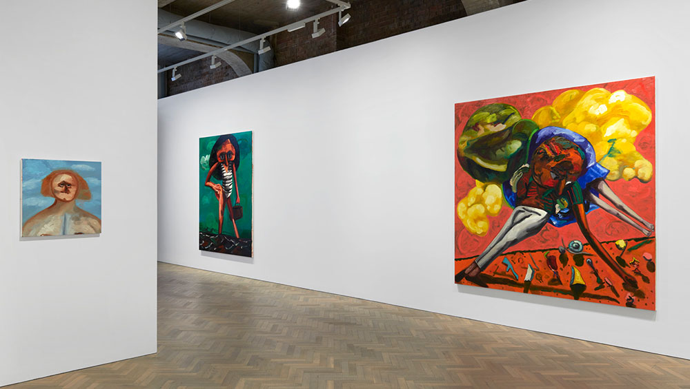 Dana Schutz, Boat Group, 2020. Oil on canvas, 231.1 x 304.8 cm. © Dana Schutz. Courtesy the artist; Petzel, New York; Thomas Dane Gallery; Contemporary Fine Arts, Berlin. Photo: Jason Mandella.