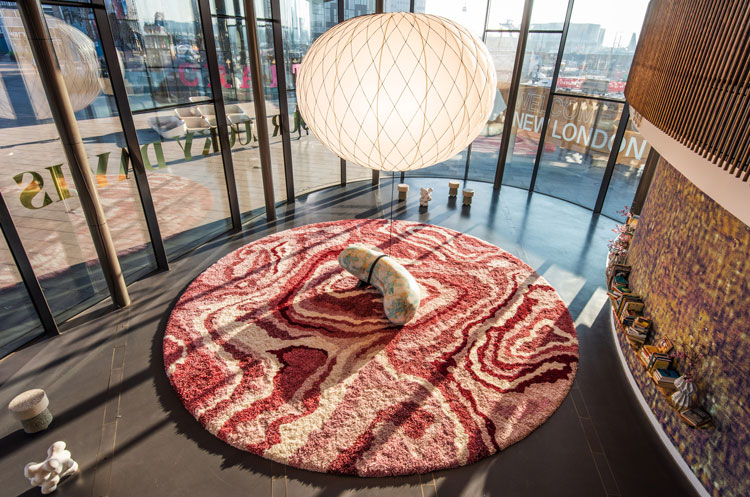 Studio Morison. The Raspberry Ripple Cuddle Puddle, part of The Mouse and His Child installation, NOW Gallery, London, 2019. Photo: Charles Emerson.