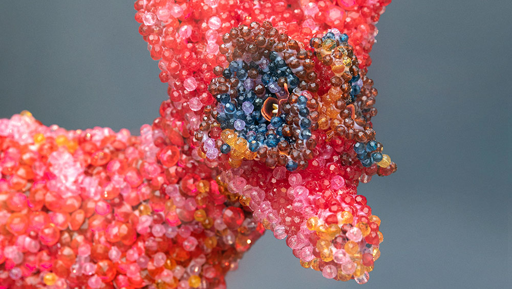Marilyn Minter. Orange Crush, 2009. Enamel on metal, 108 × 180 in (274.3 × 457.2 cm). Courtesy of the artist and Salon 94, New York. © Marilyn Minter.