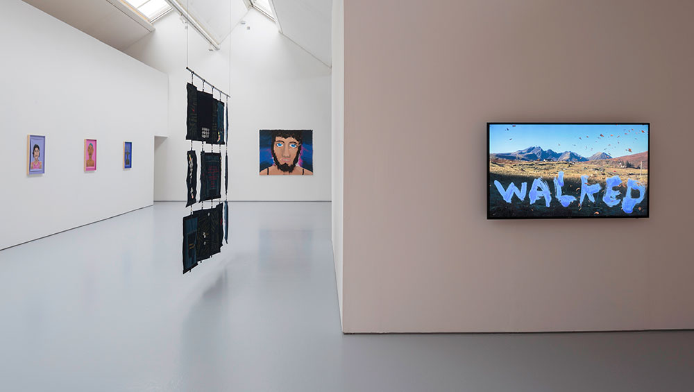 Isaac Julien. Encore II: (Radioactive), 2004. Super 8 and 16mm film transferred to digital, colour, 3 min. Installation view, Dundee Contemporary Arts, 2019. Photo: Ruth Clark.