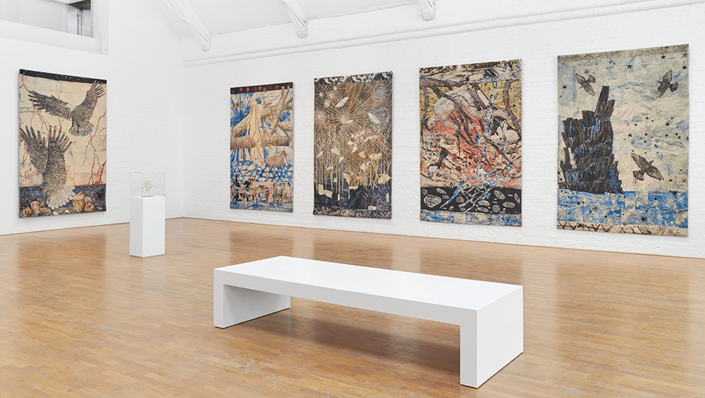 Kiki Smith, Cathedral, 2012. Jacquard tapestry © Kiki Smith. Courtesy Timothy Taylor, London/New York and Magnolia Editions.