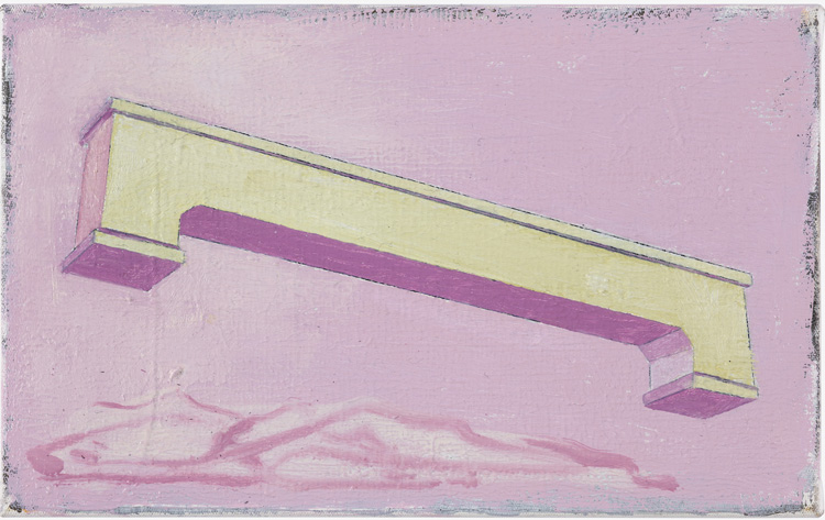 Michael Simpson. Untitled (Bench Painting), 2019. Oil on canvas, 32 x 20 cm. Images courtesy the artist and Blain|Southern.