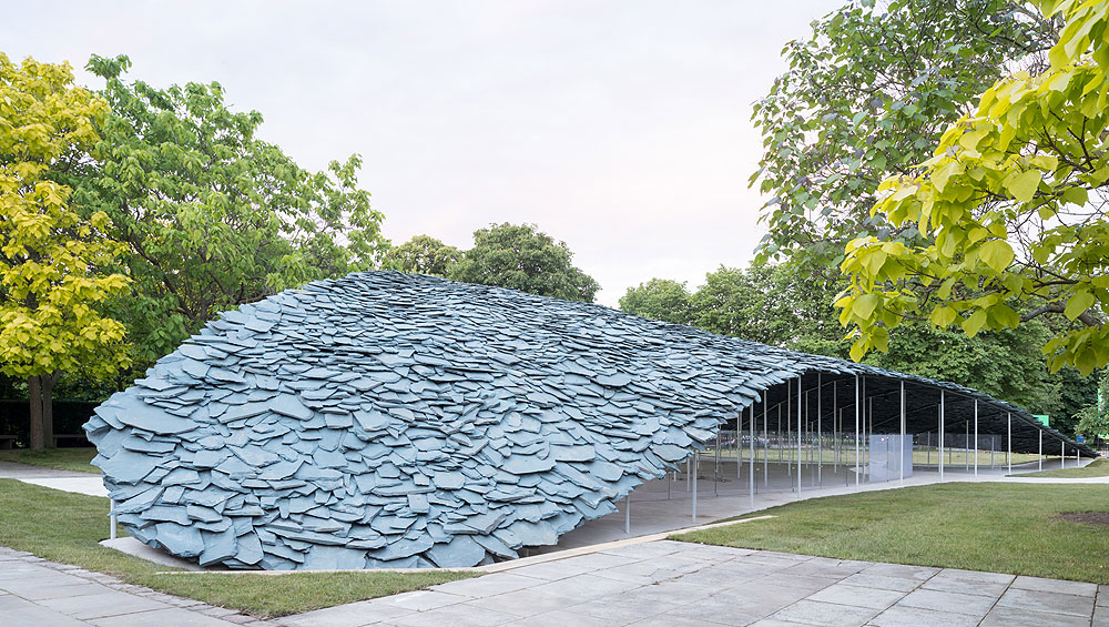 Serpentine Pavilion 2019, designed by Junya Ishigami, Serpentine Gallery, London © Junya Ishigami + Associates, Photo © 2019 Iwan Baan.