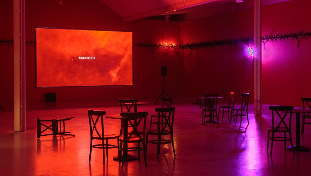 Patrick Staff: The Prince of Homburg, installation view, Dundee Contemporary Arts, 2019. Photo: Ruth Clark.