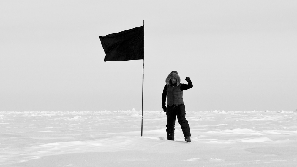Santiago Sierra. South Pole Documentation, 2015. Ditone archival print on Hahnemuhle Photo Rag. Courtesy of Santiago Sierra Studio & a/political.