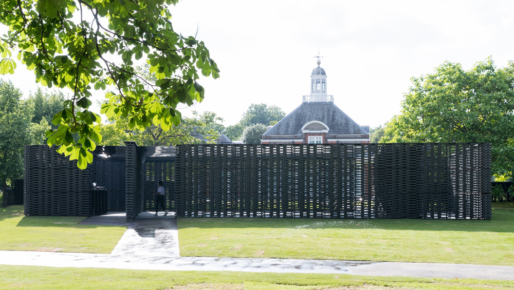 Frida Escobedo’s Serpentine Pavilion 2018. Photograph: Iwan Baan.