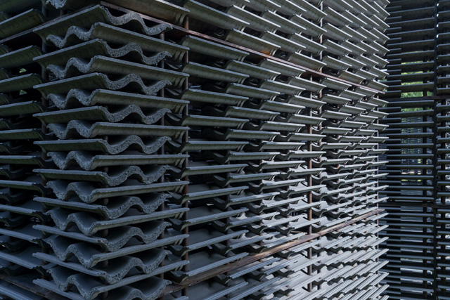 Frida Escobedo’s Serpentine Pavilion 2018, detail. Photograph: Iwan Baan.