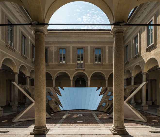 Philip K Smith III, Open Sky, Installation view, Palazzo Isimbardi, Milan. Photograph: Lance Gerber. Courtesy of the artist and Cos.