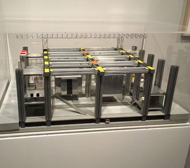 Cedric Price. Fun Palace Model, 1964. Wood, metal, glass, plastic, paint. Photograph: Veronica Simpson.