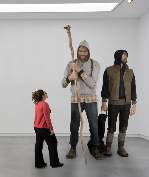 David Altmejd. The Healers, 2008. Wood, foam, plaster, burlap, metal wire, paint, work dimensions 206 x 326 x 326 cm, plinth dimensions 33 x 367 x 367 cm. Courtesy the Saatchi Gallery, London. © David Altmejd, 2008. Photo © Stephen White.