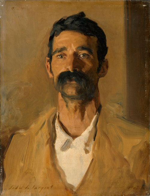 John Singer Sargent (1856–1925). Study of a Sicilian peasant, 1907. Oil on canvas, 60 x 46 cm. Copyright