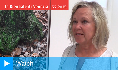 Helen Sear talking to Studio International about her exhibition, … the rest is smoke, Cymru yn Fenis / Wales in Venice, Venice Biennale 2015. Photograph: Martin Kennedy.