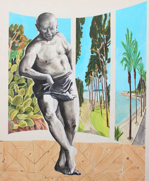 François Mark.
STUDIO N°2, 2013. Mixed media on canvas
, 170 x 140 cm.