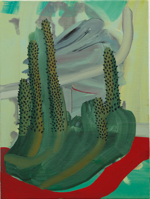 Laura Garcia-Karras.
Cactus, 2014.
Oil on canvas, 30 x 40 cm.