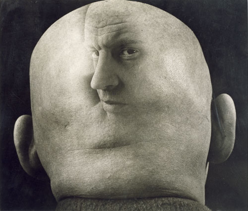 Georgy Petrusov. Caricature of Alexander Rodchenko, 1933-34. Gelatin silver print. Collection of Alex Lachmann.