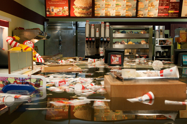 Superflex. Flooded McDonald’s, 2008. Film. Film still (1): Superflex.