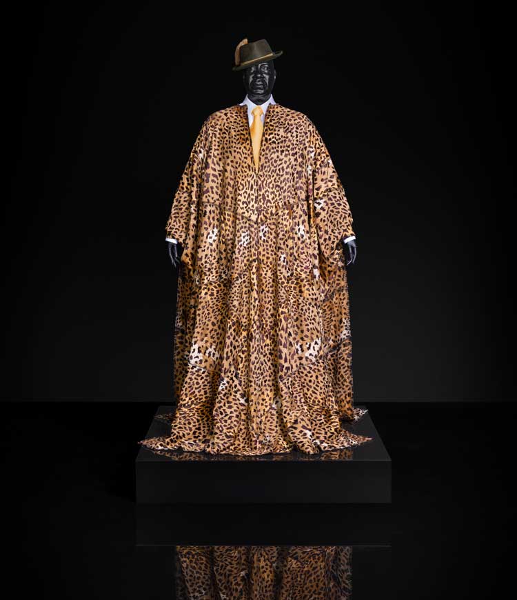 Leopard caftan, Yves Saint Laurent by Tom Ford. Photo: Allen Cooley for SCAD.