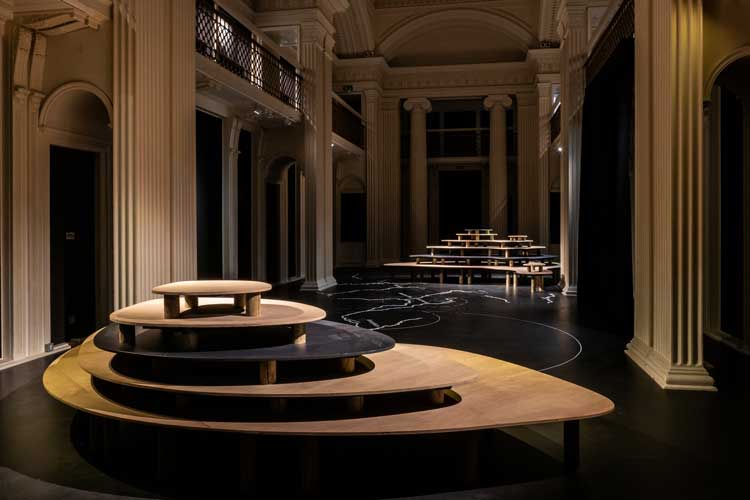 Madeyoulook, Mafolofolo, 2022 – ongoing. Part of The Dead Don’t Go Until We Do, 2026. Exhibition view, Talbot Rice Gallery, the University of Edinburgh. Photo: Sally Jubb.