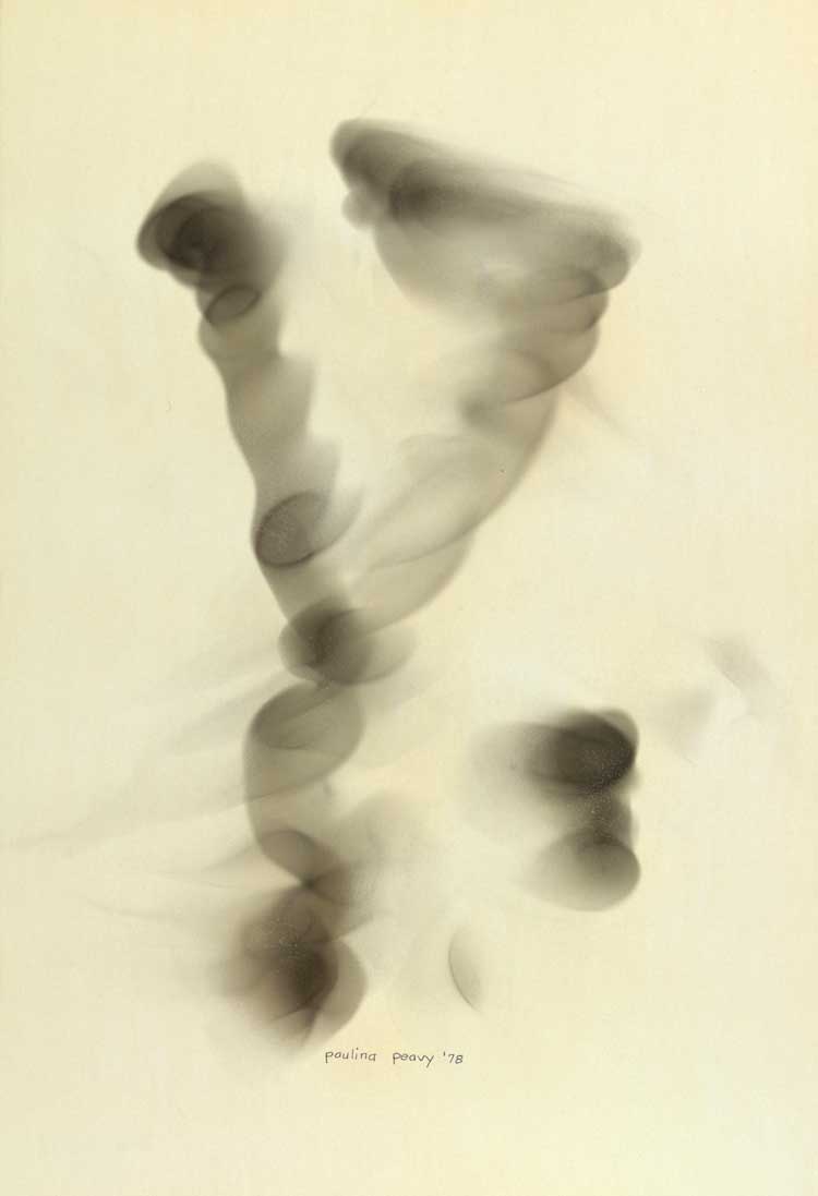 Paulina Peavy, Untitled, c1978. Smoke on paper. Paulina Peavy Estate, courtesy Andrew Edlin Gallery, New York. Photo: Siyu Chen Lewis.