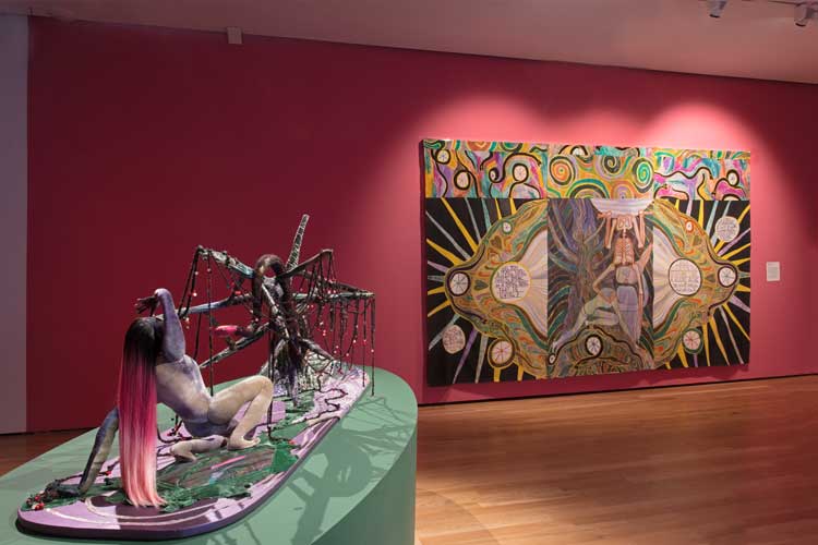 Emma Talbot: How We Learn to Love, installation view, Compton Verney, 2025. Photo: Jamie Woodley © Jamie Woodley and Compton Verney.