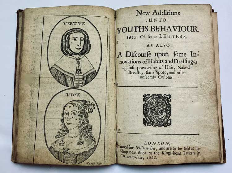 Francis Hawkins 1628-1681. New Additions Unto Youths Behaviour, 1663. Image courtesy of Compton Verney.