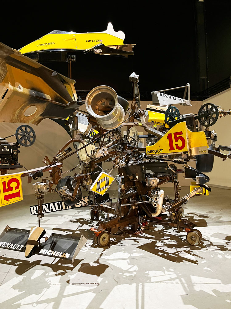 Pit-Stop, 1984. Installation view, Pirelli HangarBicocca, Milan, 2024. Photo: Veronica Simpson.