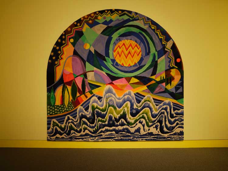 Isabel Nolan, Deep Time Day tapestry, 2024. Installation view, Take a Breath, IMMA – Irish Museum of Modern Art, Dublin, 14 June 2024 - 17 March 2025. Photo: Ros Kavanagh.
