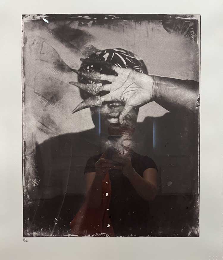 Khadija Saye. Ragal (Fear), 2018. Installation view, Take a Breath, IMMA – Irish Museum of Modern Art, Dublin, 14 June 2024 - 17 March 2025. Photo: Veronica Simpson.