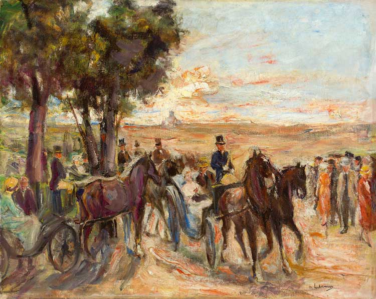 Max Liebermann. Corso on the Monte Pincio in Rome, 1930–32. Oil on canvas. Private collection © Grisebach GmbH.