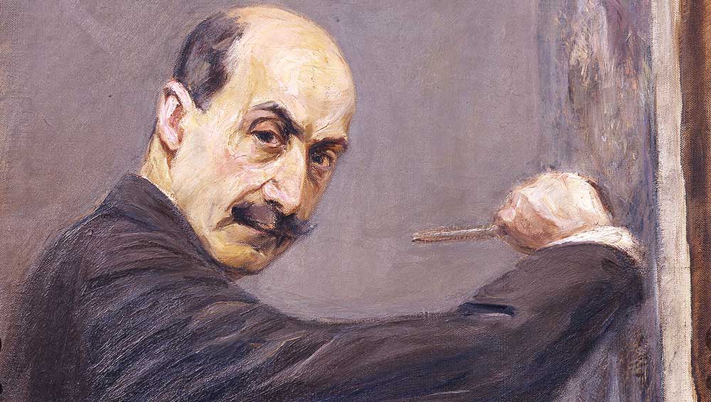 Max Liebermann, Self-portrait at the easel to the right, 1908. Oil on canvas. Gallerie degli Uffizi, Florence © Gabinetto Fotografico delle Gallerie degli Uffizi.