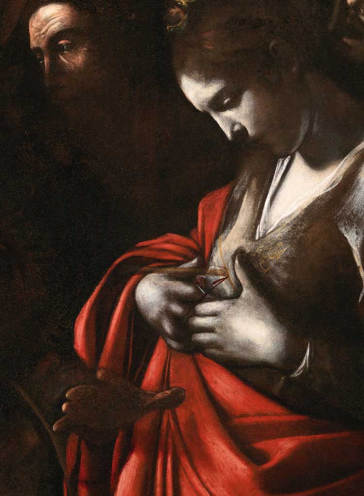 Michelangelo Merisi da Caravaggio. The Martyrdom of Saint Ursula, 1610 (detail). Oil on canvas, 143 x 180 cm. Intesa Sanpaolo Collection, Gallerie d’Italia – Napoli. © Archivio Patrimonio Artistico Intesa Sanpaolo / Photo: Luciano Pedicini, Napoli.