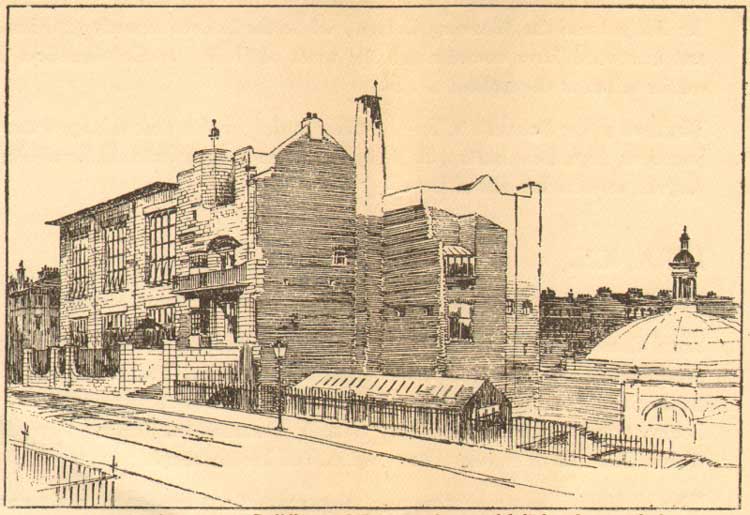 Alexander McGibbon. Sketch of Glasgow School of Art. Glasgow School of Art Archives &
Collections.