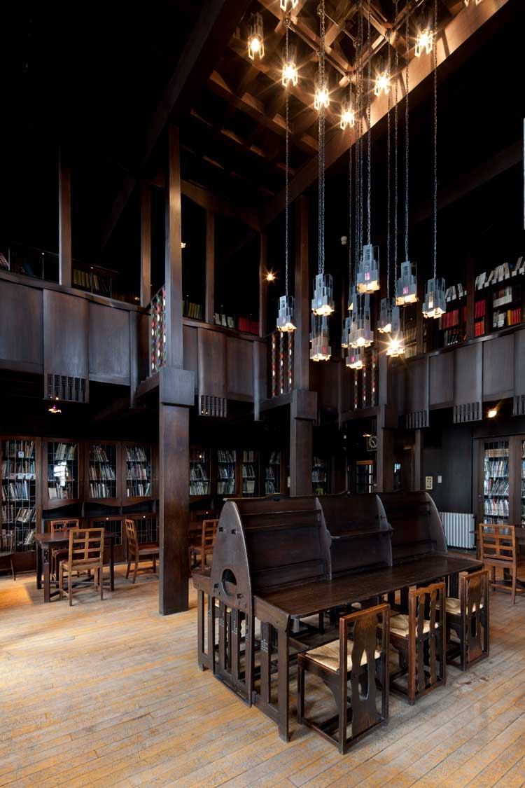The Library from southwest corner. McAteer Photograph