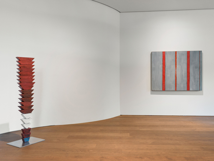 The God that Failed: Louise Bourgeois, Barnett Newman, Mark Rothko,installation view, Hauser & Wirth Zurich, Bahnhofstrasse, 2023. © The Easton Foundation / 2023, ProLitteris, Zurich © The Barnett Newman Foundation, New York / 2023, ProLitteris, Zurich © 1998 Kate Rothko Prizel & Christopher Rothko / 2023, ProLitteris, Zurich. Photo: Stefan Altenburger Photography Zürich.