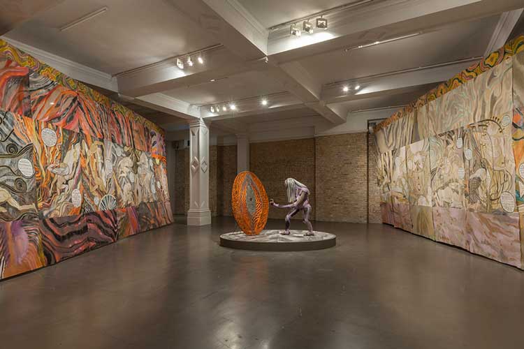 Emma Talbot, The Age/L’Età, Max Mara Art Prize for Women. Installation view, Whitechapel Gallery, London, 2022. © Damian Griffiths.