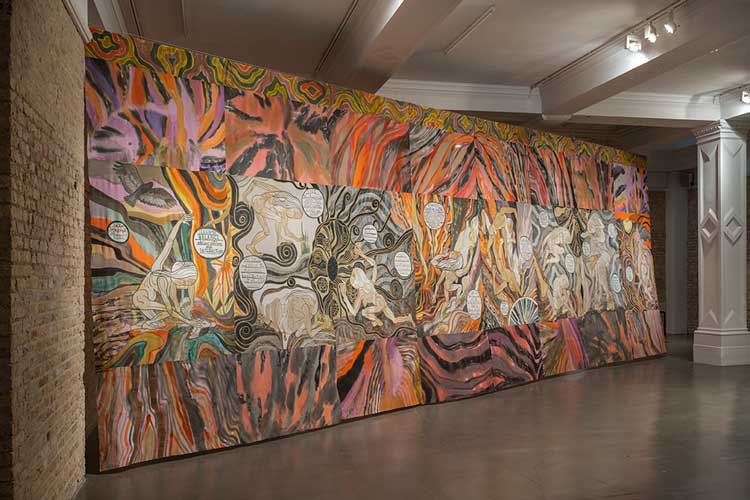 Emma Talbot, The Age/L’Età, Max Mara Art Prize for Women. Installation view, Whitechapel Gallery, London, 2022. © Damian Griffiths.