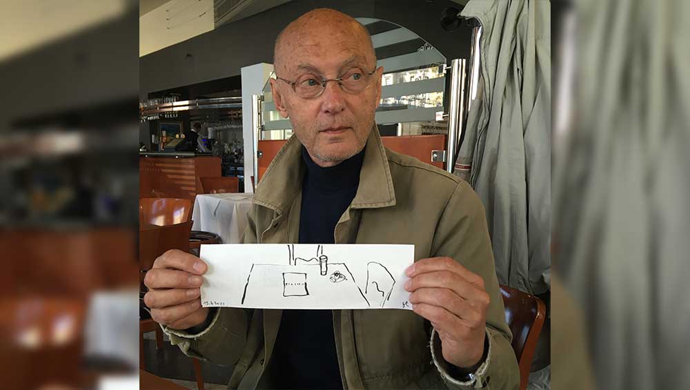 Goran Trbuljak. Photo: Lucija Šutej.