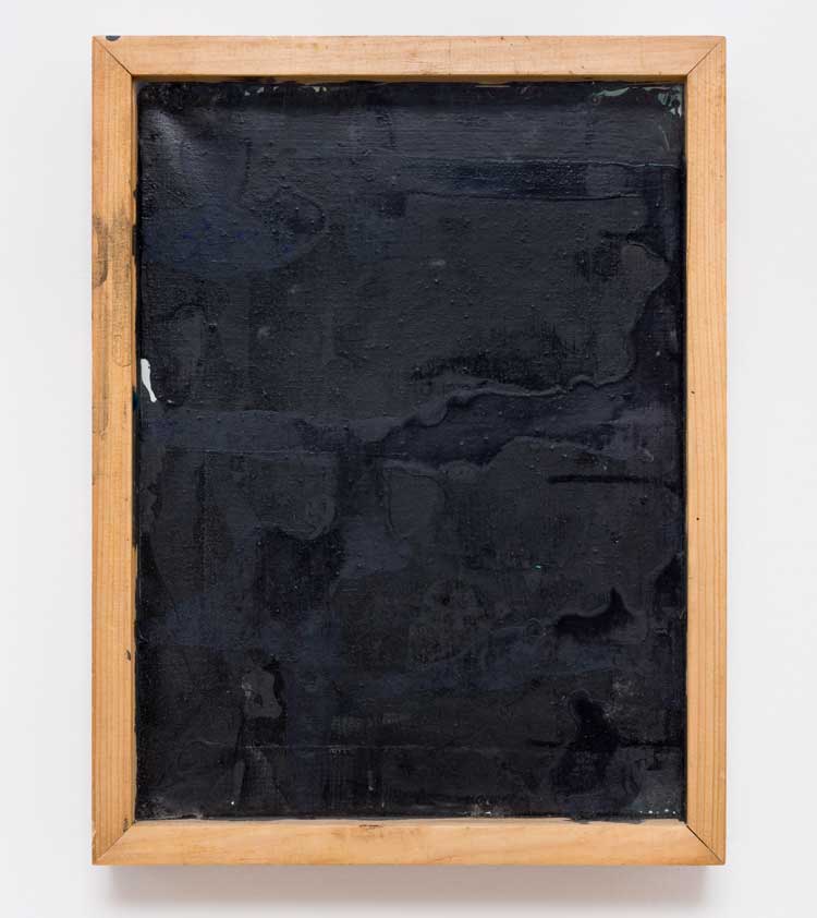 Goran Trbuljak. Painted from side, 1988. Acrylic on board, 45 x 34 cm. Photo: Carlo Favero.