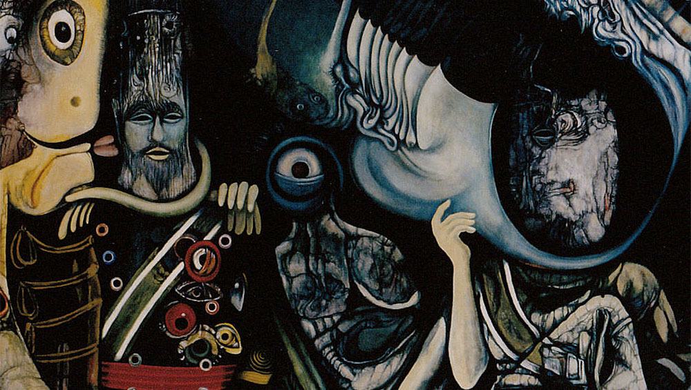 Yamashita Kikuji (1919–86). Bunker-1, 1966 (detail). Oil on canvas, 130 x 194 cm. © The artist. Courtesy Gallery Nippon, Tokyo.