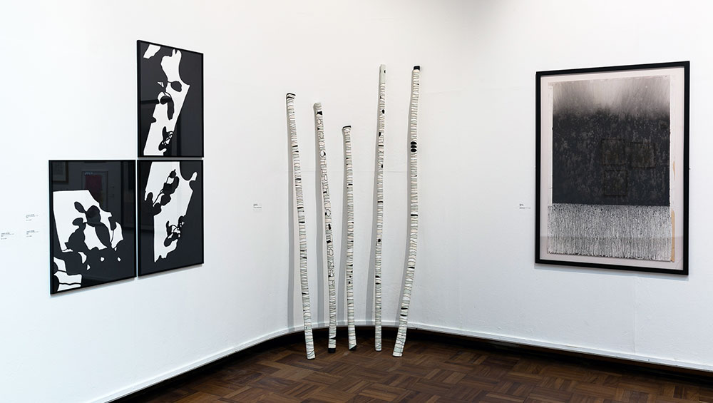 Trinity Buoy Wharf Drawing Prize 2020, installation view Cooper Gallery. 2020. Photo: Eoin Carey. Courtesy Cooper Gallery DJCAD and Trinity Buoy Wharf Drawing Prize.