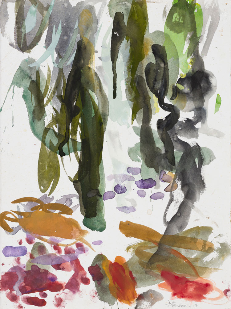 Ann Thomson. Rainforest, 2017. gouache on paper, 37.5 x 28 cm. © the artist.