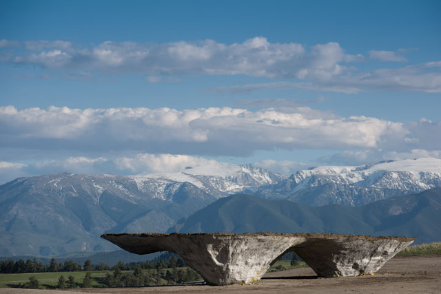 The Domo (2016) by Ensamble Studio (Antón García-Abril and Débora Mesa) at Tippet Rise.
Image courtesy of Tippet Rise Art Center/Iwan Baan. Photograph: Iwan Baan.