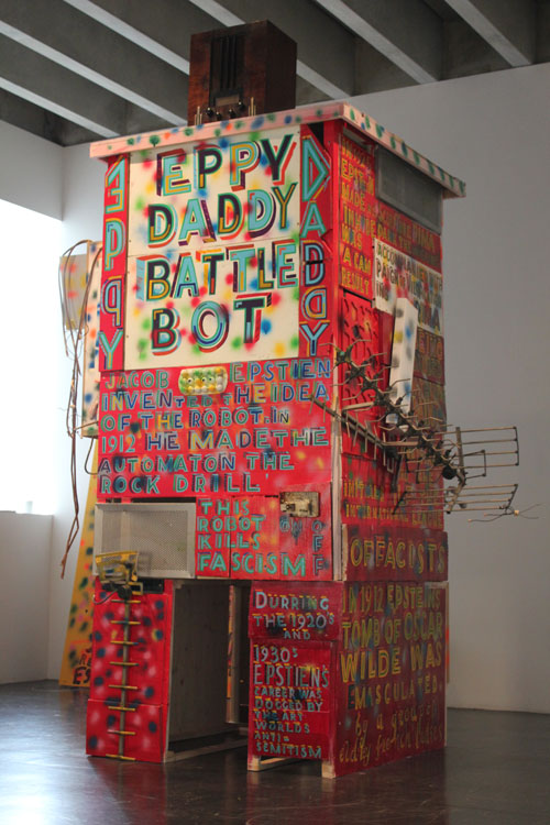 Bob and Roberta Smith. Eppy Daddy Battle Bot, 2010.
Mixed media. Courtesy the artist and Hales Gallery.