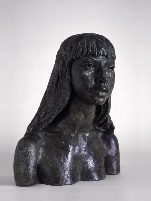 Sir Jacob Epstein.
First Portrait of Esther (with Long Hair), 1944.
Bronze. The Garman Ryan Collection, The New Art Gallery Walsall.