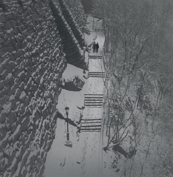 Alexey Titarenko. Morningside Park, New York, 2015. Gelatin silver print, printed by the artist, edition 7/10, 17 x 17 in (43.2 x 43.2 cm).