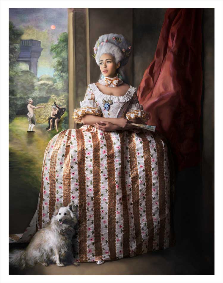 Fabiola Jean-Louis, They'll Say We Enjoyed It, from the series Rewriting History, 2017. Archival pigment print, 33 x 26 in. Courtesy of the artist and Galerie Myrtis. © Fabiola Jean-Louis.