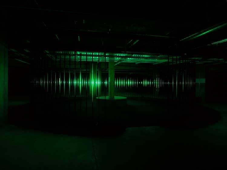 UVA, Polyphony. Installation view, UVA Synchronicity, 180 Studios, London. Commissioned by 180 Studios. Photo: Jack Hems.