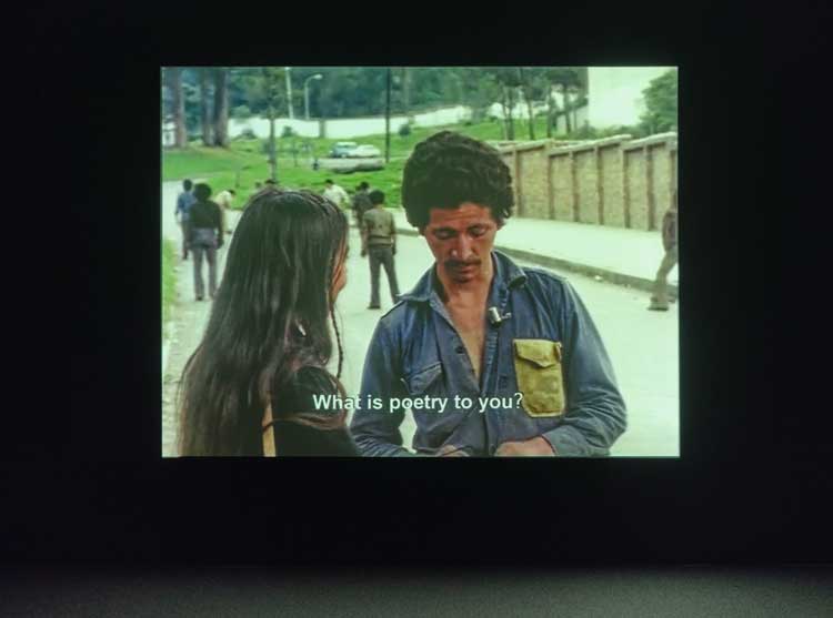 Cecilia Vicuña, Que es para usted la poesía (What is Poetry to you), 1980. Courtesy the artist. Installation view, IMMA, Dublin, 7 November 2025 – 5 July 2026. Photo: Ros Kavanagh.