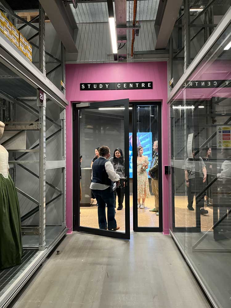V&A East Storehouse. The Study Centre where visitors can pre-order five items from the collection for close inspection. Photo: Veronica Simpson.